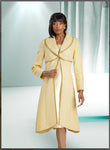 DONNA VINCI COUTURE STYLE 5838,CANARY, 2PC. DRESS/JACKET