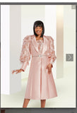 DONNA VINCI STYLE 12104,PEACH,2PC. DRESS/JACKET