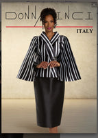 Donna Vinci Style 12133 2PC Jacket And Skirt Suit