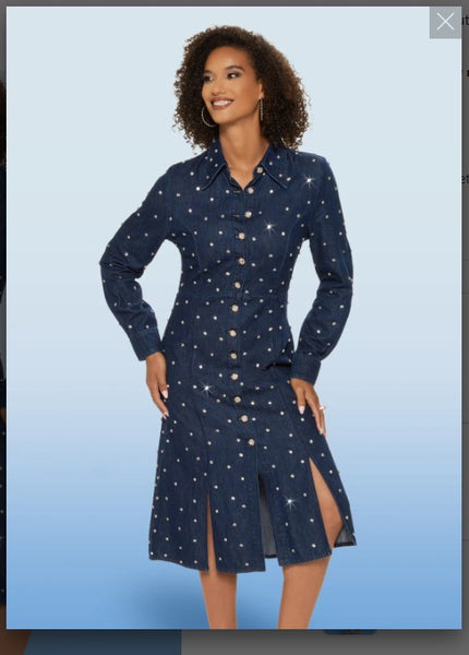 Donna Vinci Jeans Style 8475,DK.BLUE, Dress
