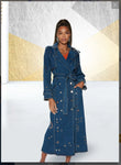 DONNA VINCI JEANS 8491 1PC Long Coat Dress