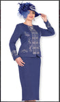 Elite Champagne 5964 2PC Knit Suit For Church Or Any Special Event