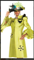 Elite Champagne 6172 2Pc Long Jacket and Dress Set with Beautiful Sequins Embellished Trims