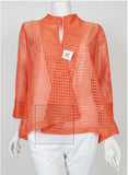 IC Collection 4517J  One PC Asymmetric Laser-Cut One-Button Jacket in  Four Different Colors