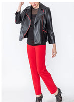 IC Collection 4601J 1PC Long Sleeve Faux Leather  Biker Jacket