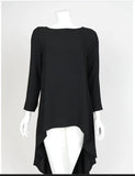 IC Collection 5680T 1PC Boat Neck Tunic With Long Sleeves