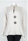 IC Collection  6293J 1PC Jacket  Long Sleeves Stand Up Collar SOLID SQUARE JACKET