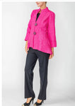 IC Collection  6293J 1PC Jacket  Long Sleeves Stand Up Collar SOLID SQUARE JACKET