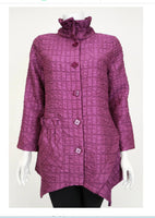 IC Collection 6930J 1PC Exclusive Jacket  With Wire Collar And One Side Pocket