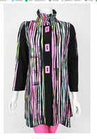 IC Collection 6943J Multi Color Bias Trim Unbalance Jacket