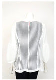 IC Collection 7500J 1PC Long Sleeve Mesh Fabric Jacket Rib Band Neck Short Jacket