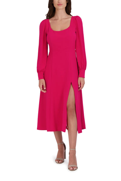 JULIA JORDAN JJ39023 Long Sleeve Front Slit Dress