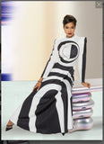 Love the Queen Style 17488,WHITE/BLACK,1 Pc. Dress