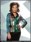 Love the Queen Style 17496-J,MULTI/BLACK,1 Pc. Jacket