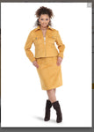 Love The Queen Style 17584 Gold 2PC Jacket/Skirt Set