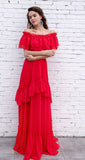 Red Maxi Dress - Jazmine & Yazmine Designer Boutique