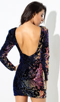 Velvet Sequin Party Dress - Jazmine & Yazmine Designer Boutique
