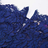 GRACE KARIN Retro Floral Lace Boat Neck Short Sleeve Mermaid Slim Pencil Dress - Jazmine & Yazmine Designer Boutique