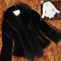 Women Warm Fake Fur Coats S-3XL New Fashion FAUX Fur Coat Elegant Thick Warm Outerwear Fake Fur Jacket - Jazmine & Yazmine Designer Boutique