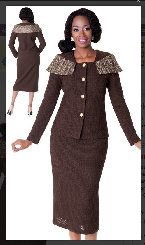 Liorah  Knit Suit 7214 - Jazmine & Yazmine Designer Boutique