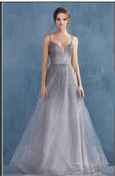 Andrea & Leo Couture A0936 Caterina Gown A Night Sky Metallic Ombre With Glitter