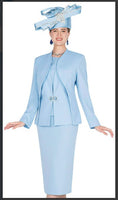 Champagne Italy 5703 3PC Jacket/Cami/Skirt Church Suit