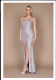 Dylan & Davids DD1235 Long Formal Fitted Sequin Prom Dress