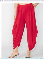 IC Collection 5562P 1PC Balloon Draped Harem Style Pant