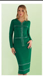 Kayla Collection 5178 2pc Jacket/Skirt Suit Exclusive Knit - Jazmine & Yazmine Designer Boutique