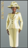 Lily And Taylor 4417 3pc Silk Ladies Suit With Jeweled Buttons