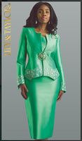 Lily And Taylor 4498 3pc Silk Ladies  Suit