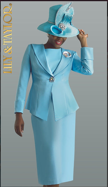 Lily And Taylor 4586 3pc Novelty Ladies Skirt Suit