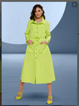 Love the Queen Style 17473,LIME,1 Pc. Coat