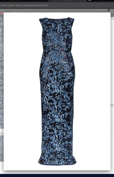 Aidan Mattox MD1E203098 Sequin Embellished Gown