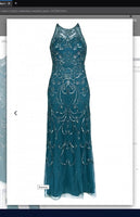 Aidan Mattox MD1E203296 Sleeveless Beaded Gown - Jazmine & Yazmine Designer Boutique