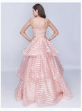 Nina Canacci 1435 Spaghetti Strap Ballgown With Tiers