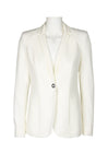 T. TAHARI  FD04J127 Notched Collar Button Long Sleeve Solid Stretch Crepe Jacket - Jazmine & Yazmine Designer Boutique