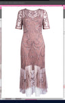 Aidan Mattox MD1E203295 Illusion Beaded Dress