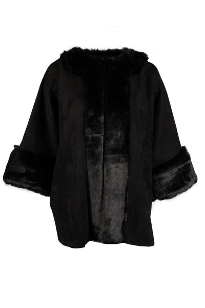 Sioni Faux Fur Suede Jacket. 10286 050 - Jazmine & Yazmine Designer Boutique
